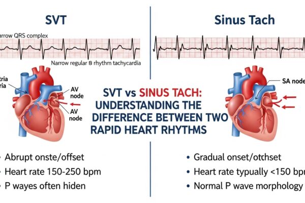 SVT vs Sinus Tach: Understanding the Difference Between Two Rapid Heart Rhythms